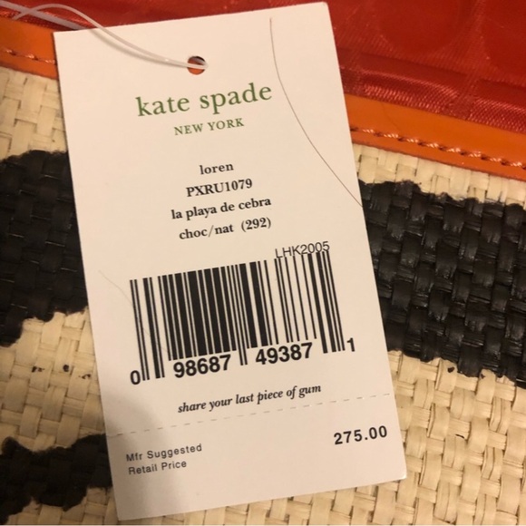 SOLD Kate Spade La Playe de Zebra Clutch - Picture 2 of 10
